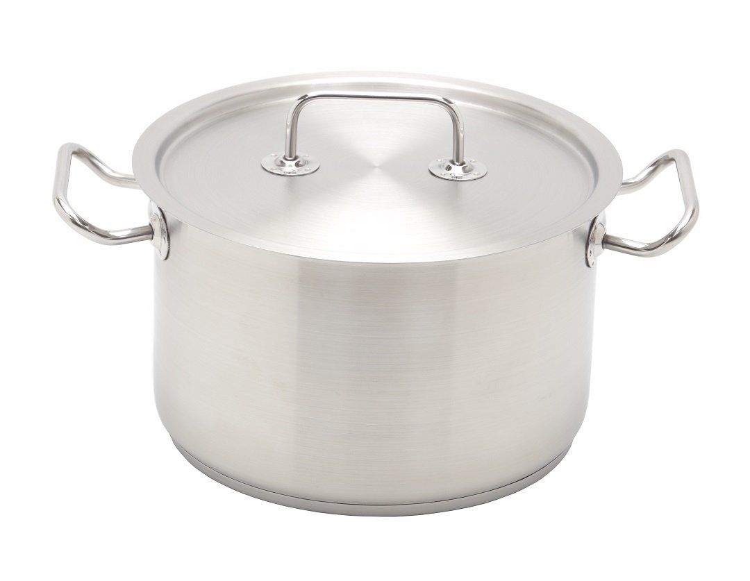 Wide Stainless Steel Pots 