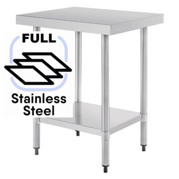 1000x600 Commercial FULL Stainless Steel Table Food Grade Work Bench 1000-6-WBS HY
