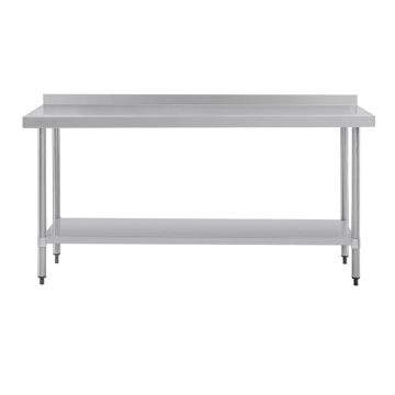 1800x400 Narrow Stainless Steel Food Grade Work Bench Splashback 1800-4-WBB HY