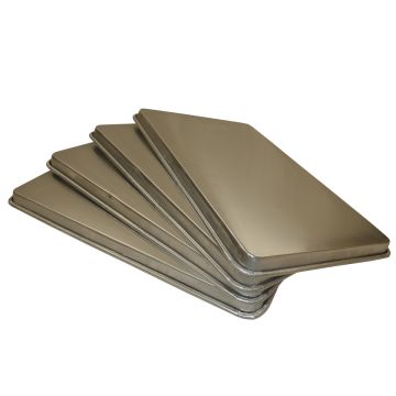 New 4Pcs Aluminium Oven Baking Pan Cooking Tray Bakers Gastronorm Trolley 600mm