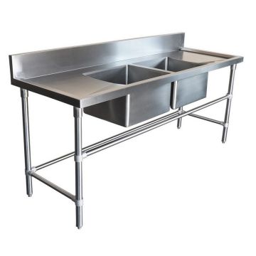 2100X600mm Double Middle Bowl Kitchen Sink Stainless Steel